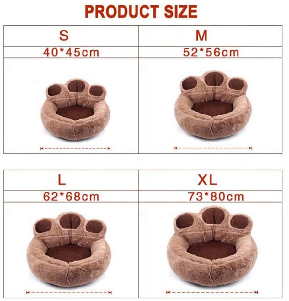 Funki Findz | Pet Beds | Cute Fluffy Paw Shaped Dog Cat Beds