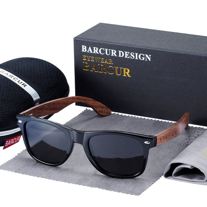 Funki Findz | Sunglasses | Unisex Black Walnut Wood Sunglasses