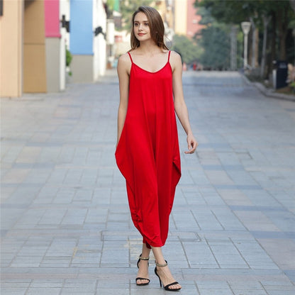 Funki Findz | Pants | Women's Elegant Loose Fit Strappy Romper