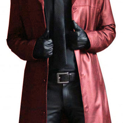 Funki Findz | Jackets | Men's Long Faux Leather Trench Coats