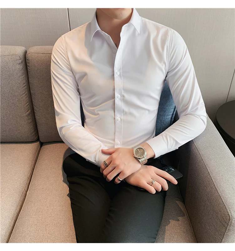 Funki Findz | Shirts | Men's Slim Fit British Style Dress Shirt 7XL
