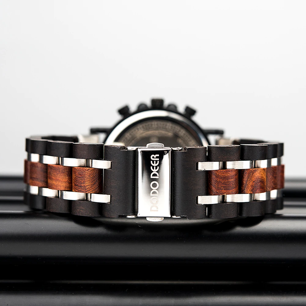 Funki Findz | Watches | Men's Wooden Quartz Wrist Stop Watch