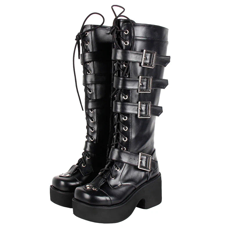 Funki Findz | Boots | Women's Japanese Gothic Platform Boots