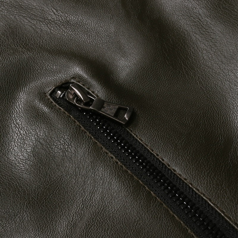 Funki Findz | Jackets | Men's Women's PU Leather Slim Jacket