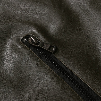 Funki Findz | Jackets | Men's Women's PU Leather Slim Jacket