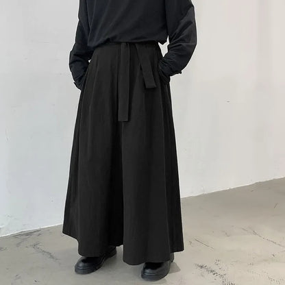 Funki Findz | Skirts | Men's Japanese Style Wide Leg Skirt Pants