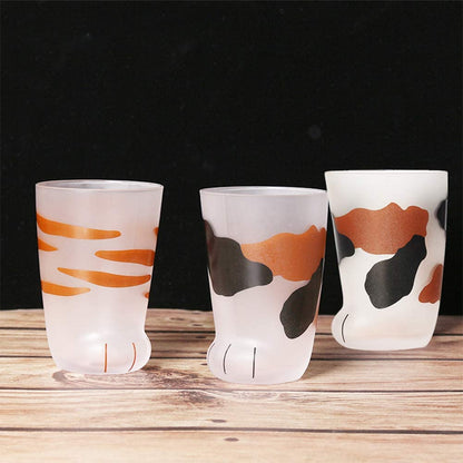 Funki Findz | Glasses | Cat Paw Frosted Glass Cup Sets