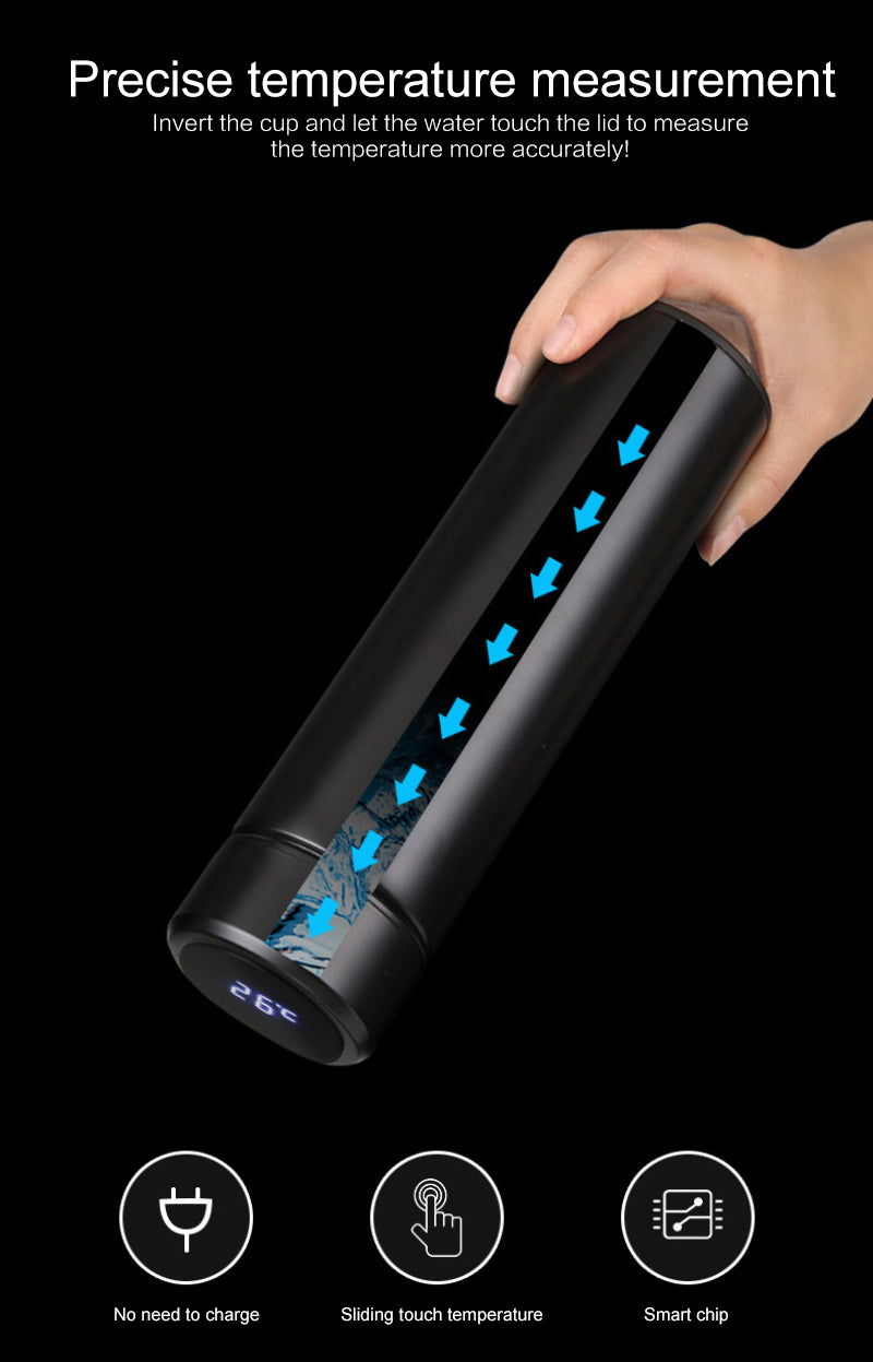 Funki Findz | Water Bottles | Water Bottle with LED Temp Display