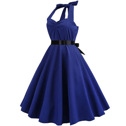 Funki Findz | Dresses | Women's Rockabilly Swing Halter Dress