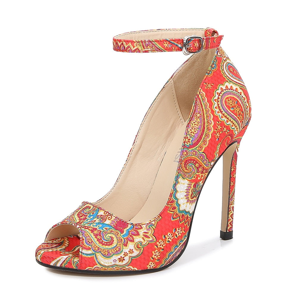 Funki Findz | Shoes | Women's High Heel Paisley Pumps