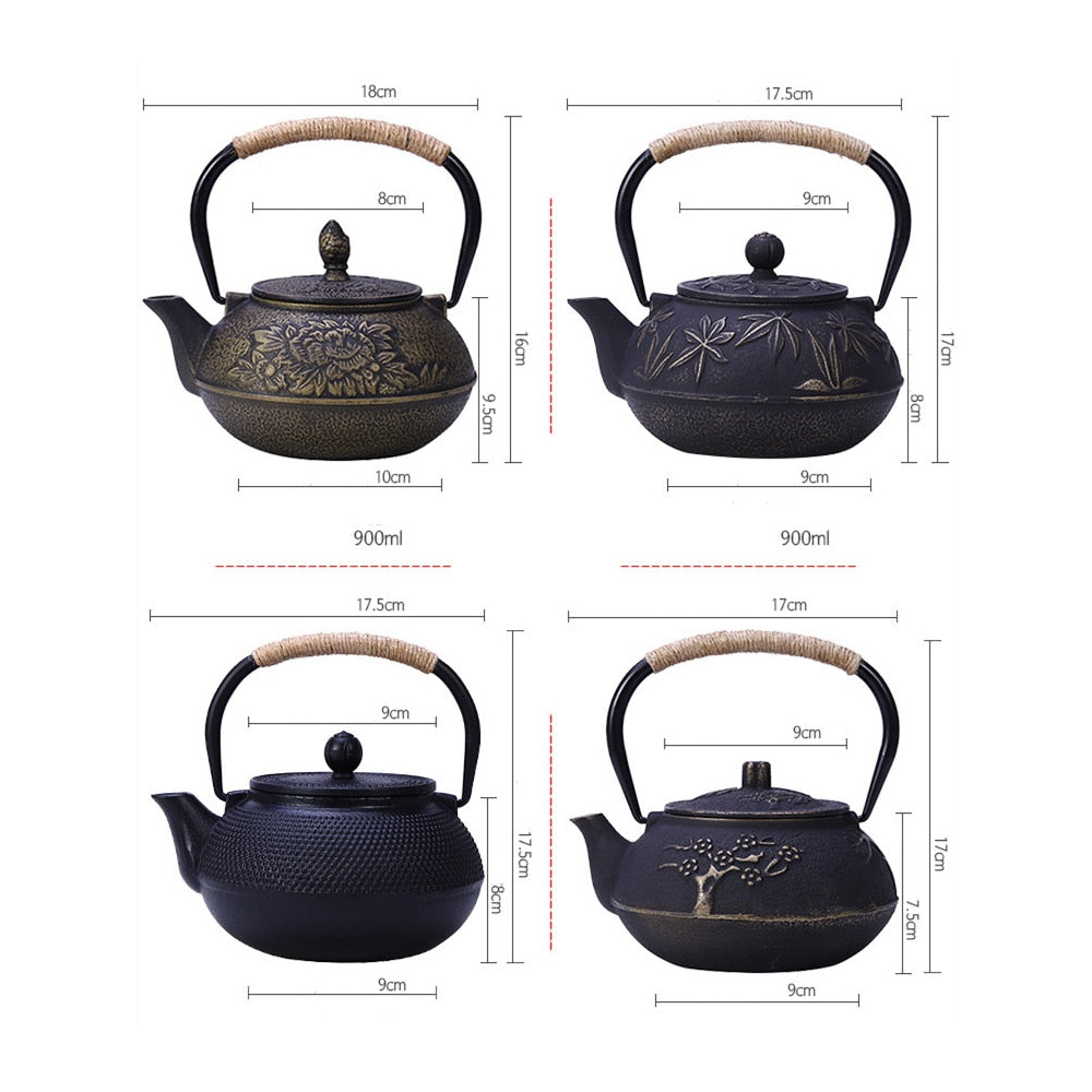 Funki Findz | Teapots | Japanese Style Cast Iron Teapot + Infuser 900ml