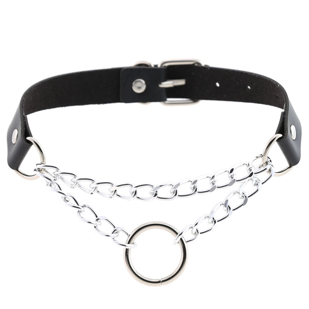 Funki Findz | Necklaces | Unisex Hip Hop PU Leather Choker