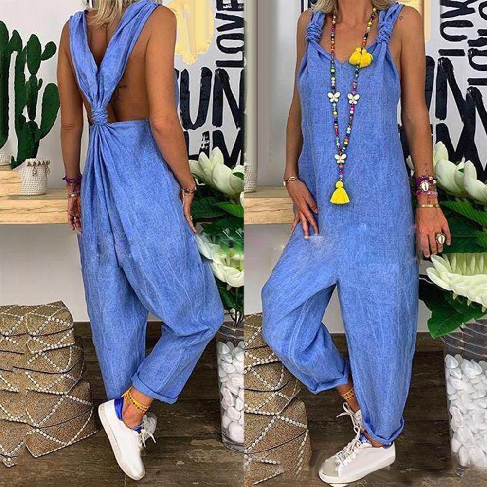 Funki Findz | Pants | Women's Knotted Strap Bib Style Overalls