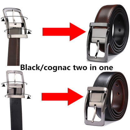 Funki Findz | Belts | Men's Leather Reversible Belt | Rotatable
