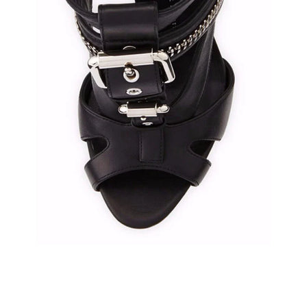 Funki Findz | Shoes | Women's Buckle Strap Zip Stiletto Sandals