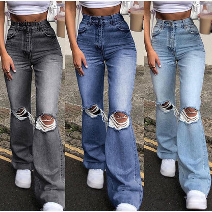 Funki Findz | Pants | Women's Vintage Ripped Bell Bottom Jeans