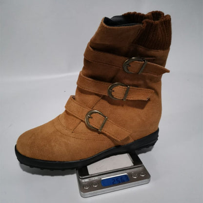 Funki Findz | Boots | Women's Buckled Suede Snow Ankle Boots