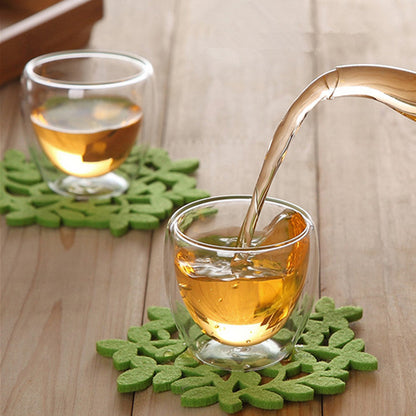 Funki Findz | Cups | Glass Double Wall Expresso Coffee Cup Set