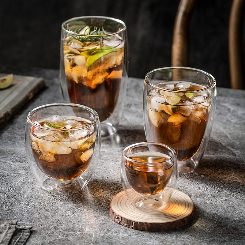 Funki Findz | Cups | Glass Double Wall Expresso Coffee Cup Set