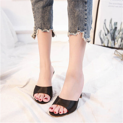 Funki Findz | Shoes | Women's Luxury Satin Low Heel Slides