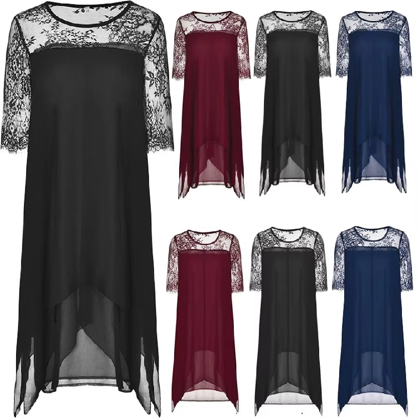 Funki Findz | Dresses | Women's Semi Sheer Midi Evening Dress