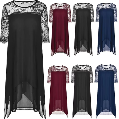 Funki Findz | Dresses | Women's Semi Sheer Midi Evening Dress