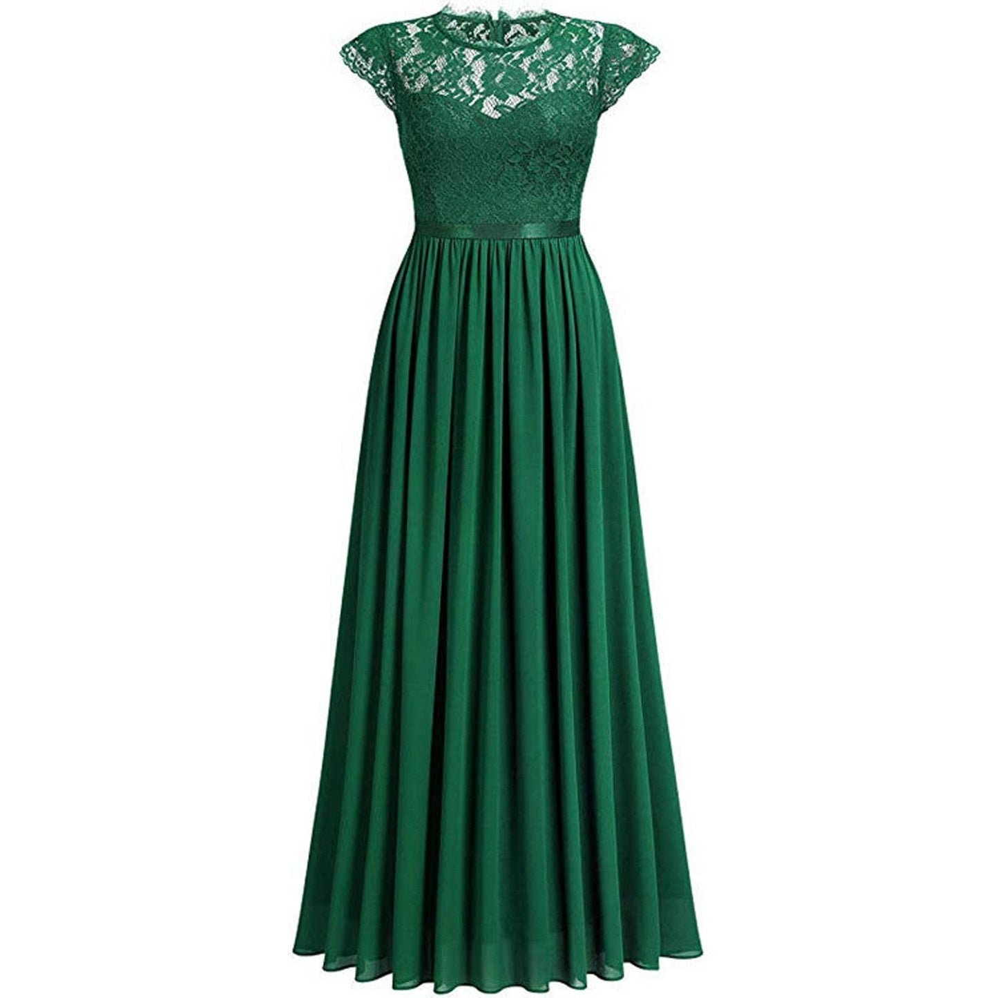 Funki Findz | Dresses | Women's Long Floral Lace Evening Dress