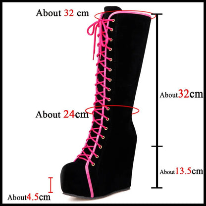 Funki Findz | Boots | Women's High Luxury Gothic Platform Boots