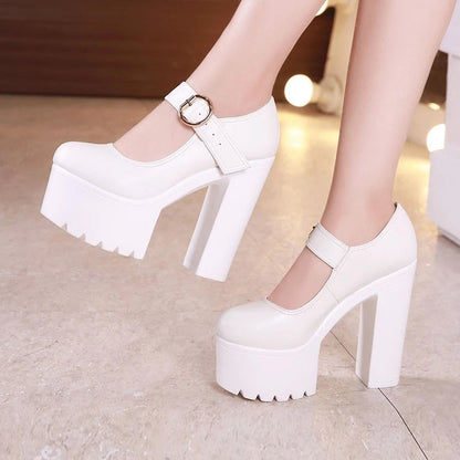 Funki Findz | Shoes | Women's Block Heel Platform Mary Janes