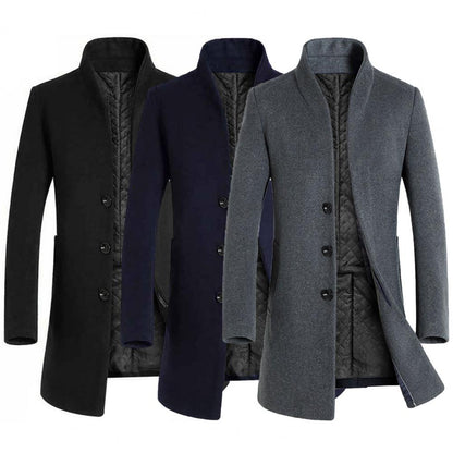 Funki Findz | Jackets | Men's Winter Wool Blend Slim Fit Jacket