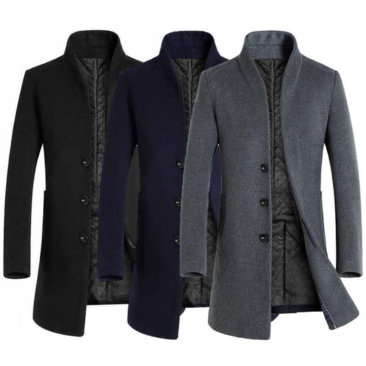 Funki Findz | Jackets | Men's Winter Wool Blend Slim Fit Jacket