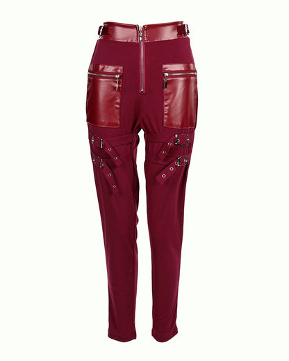 Funki Findz | Pants | Women's Gothic Punk Buckle Strap Pants
