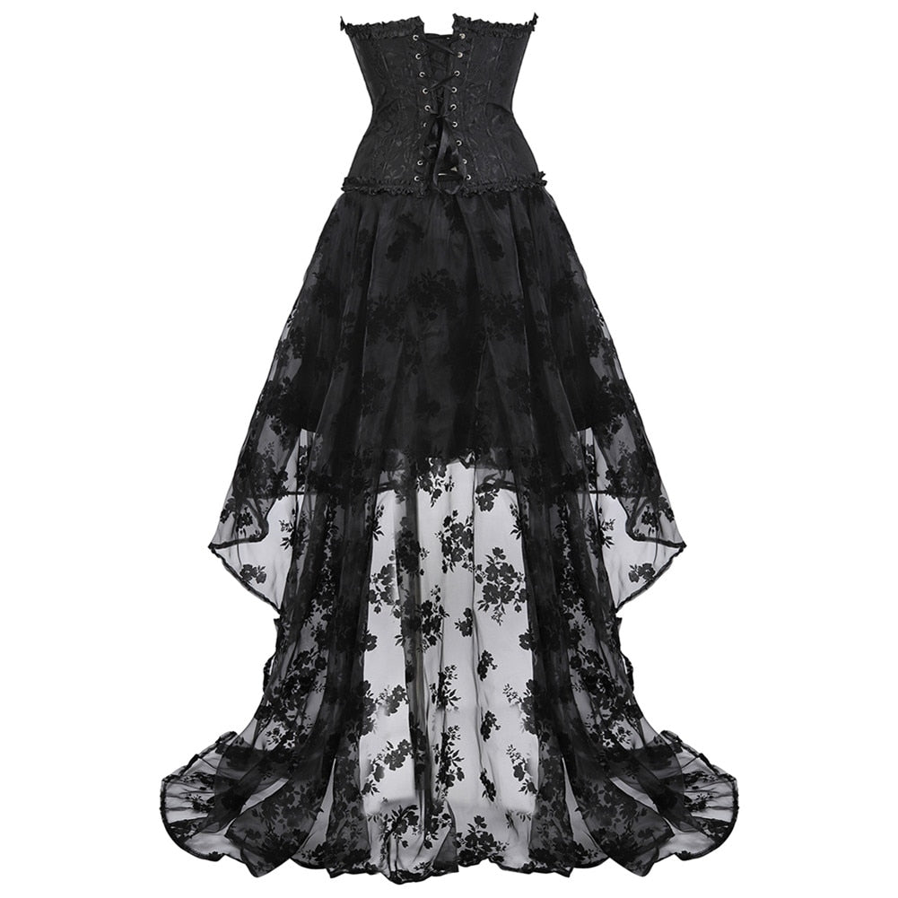 Funki Findz | Dresses | Women's Black Victorian Corset Dress