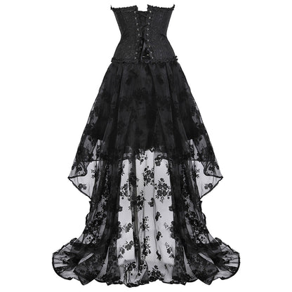 Funki Findz | Dresses | Women's Black Victorian Corset Dress