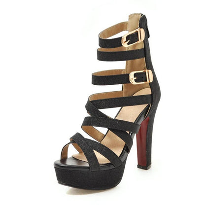 Funki Findz | Shoes | Women's Platform Gladiator Glitter Sandals