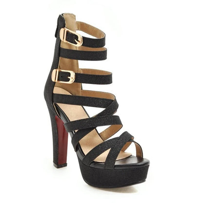 Funki Findz | Shoes | Women's Platform Gladiator Glitter Sandals