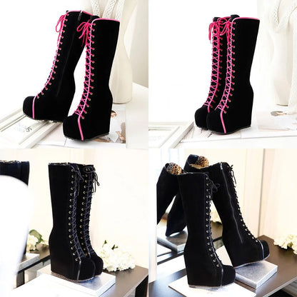 Funki Findz | Boots | Women's High Luxury Gothic Platform Boots