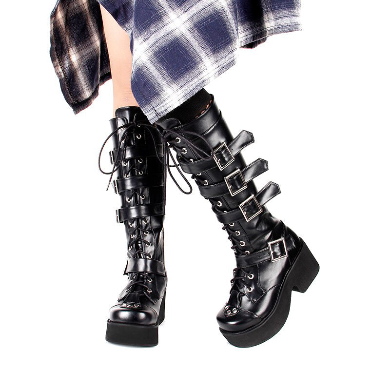 Funki Findz | Boots | Women's Japanese Gothic Platform Boots