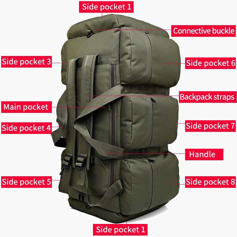 Funki Findz | Bags | Travel Bags | Large Canvas Duffel Bag