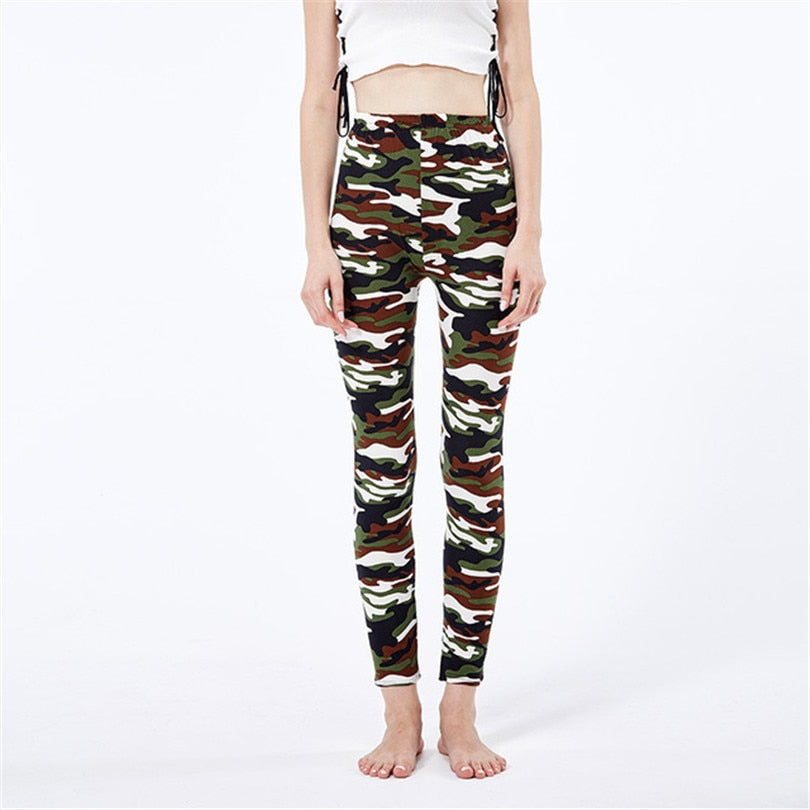 Funki Findz | Pants | Women's Mult Color Camouflage Leggings