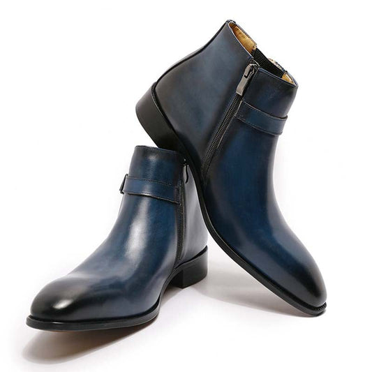 Funki Findz | Boots | Men's Genuine Leather Formal Dress Boots