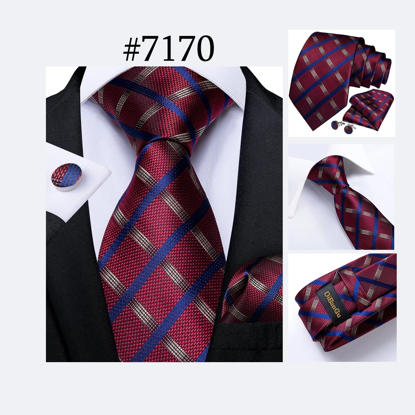 Funki Findz | Neckties | Men's 3Pcs Paisley Wedding Tie Sets
