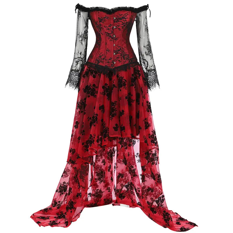 Funki Findz | Dresses | Women's Gothic Punk Corset Skirt Sets