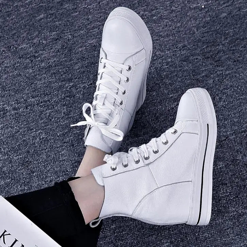 Funki Findz | Boots | Women's Canvas High Rise Ankle Sneaker
