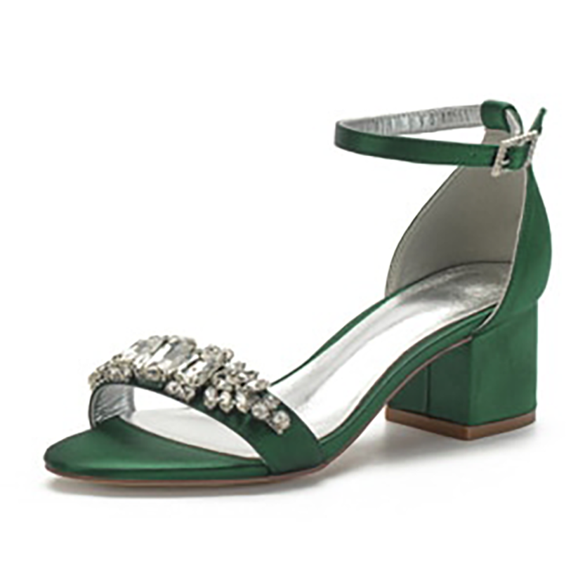Funki Findz | Shoes | Women's Elegant Low Satin Dress Sandals