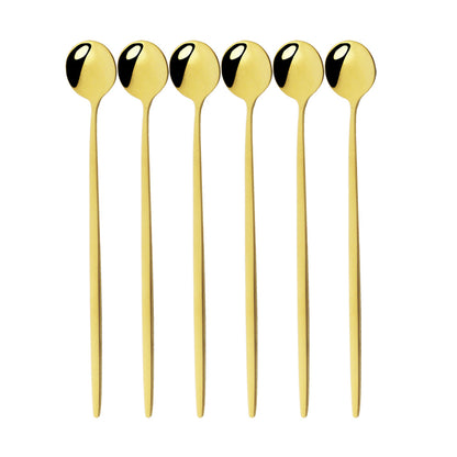 Funki Findz | Spoons | Stainless Steel Long Handled Spoons 6Pc