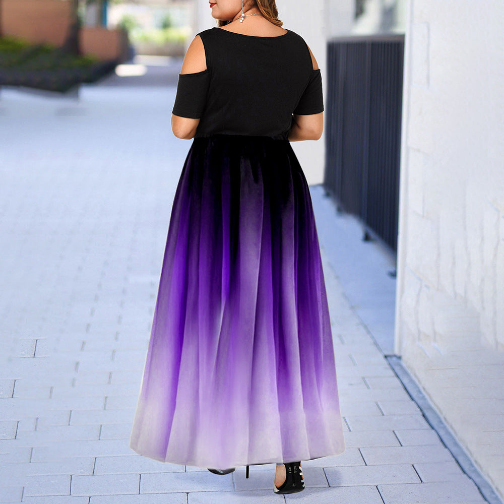 Funki Findz | Dresses | Women's Plus Size Prom Gradient Dress