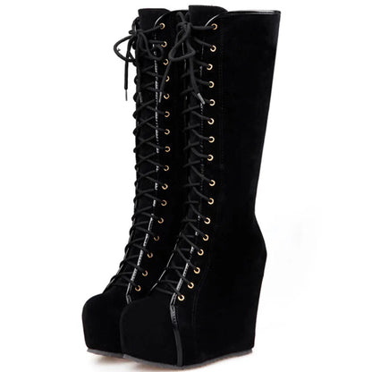 Funki Findz | Boots | Women's High Luxury Gothic Platform Boots