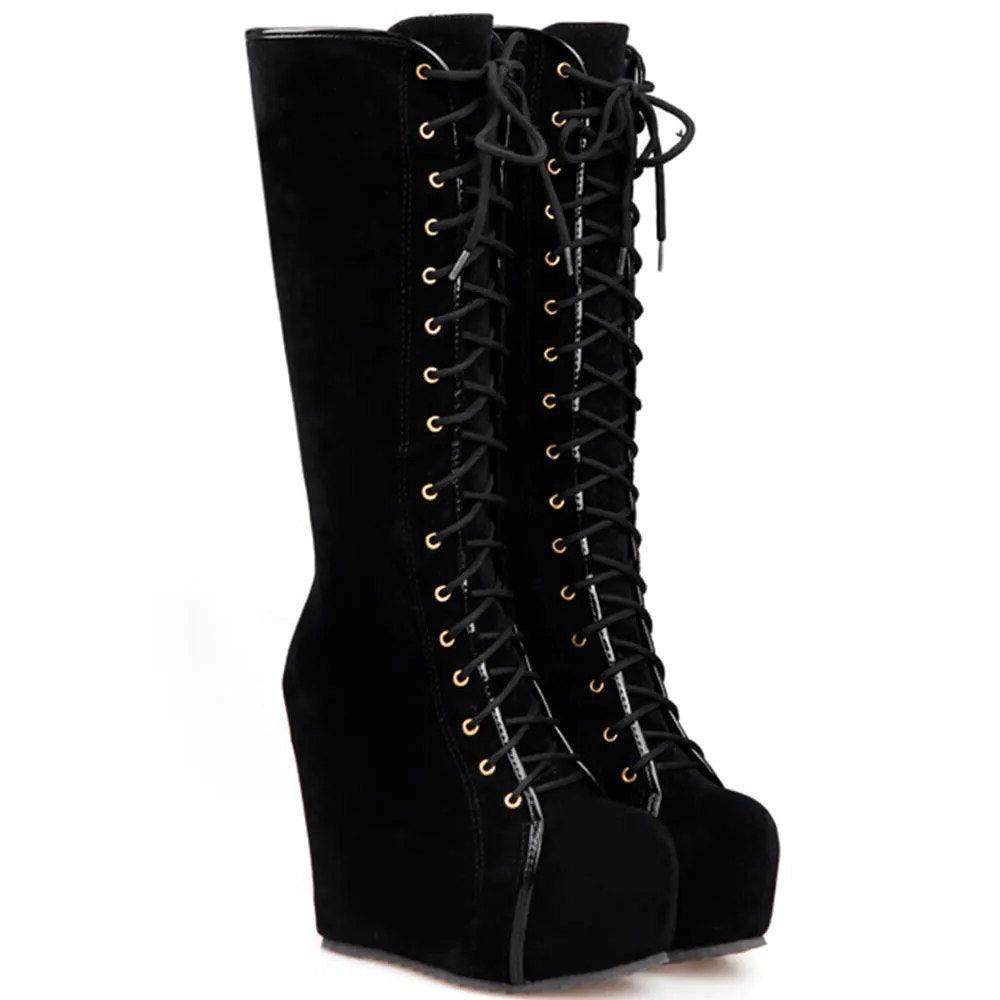 Funki Findz | Boots | Women's High Luxury Gothic Platform Boots