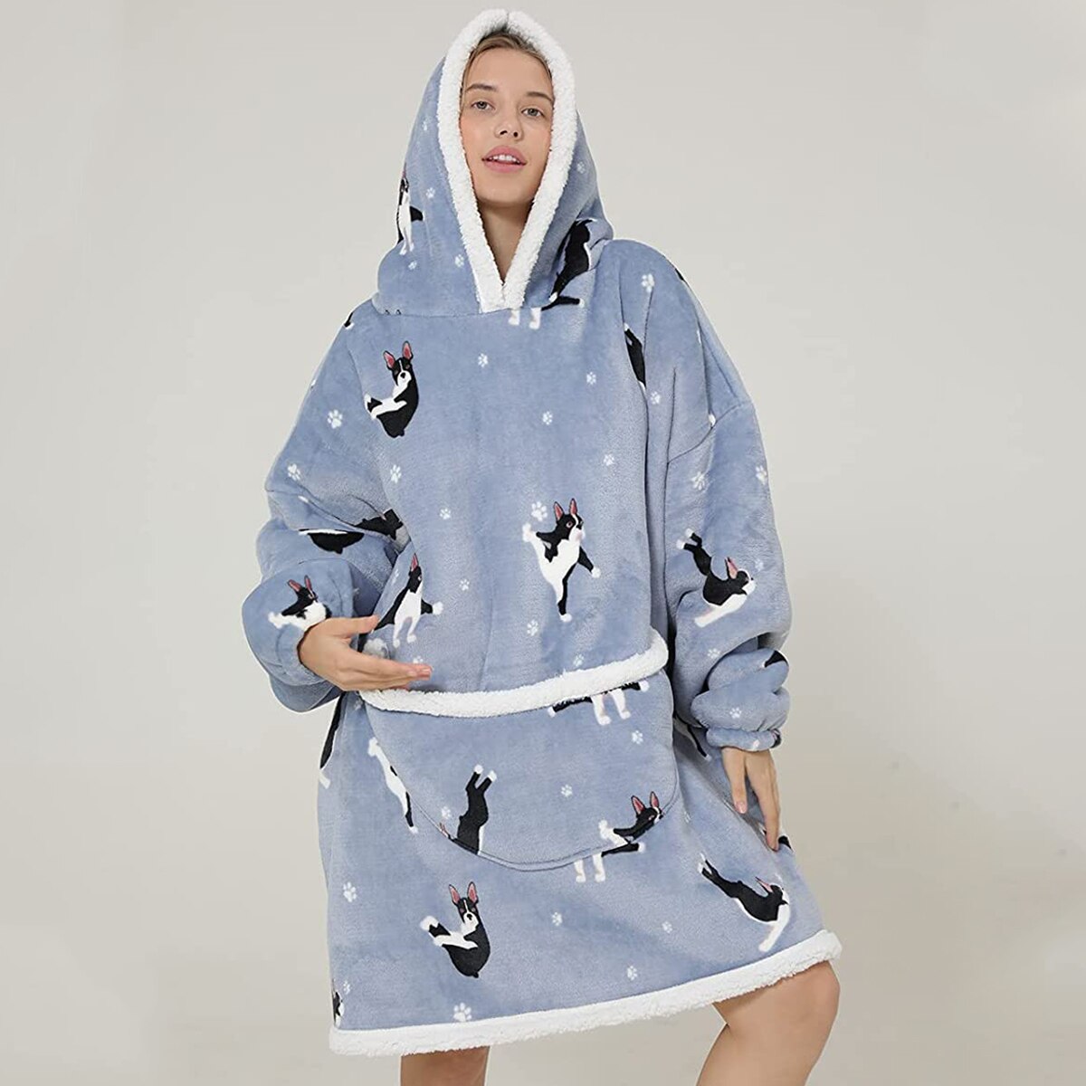 Funki Findz | Oodies | Unisex Soft Animal Print Hoodie Blanket